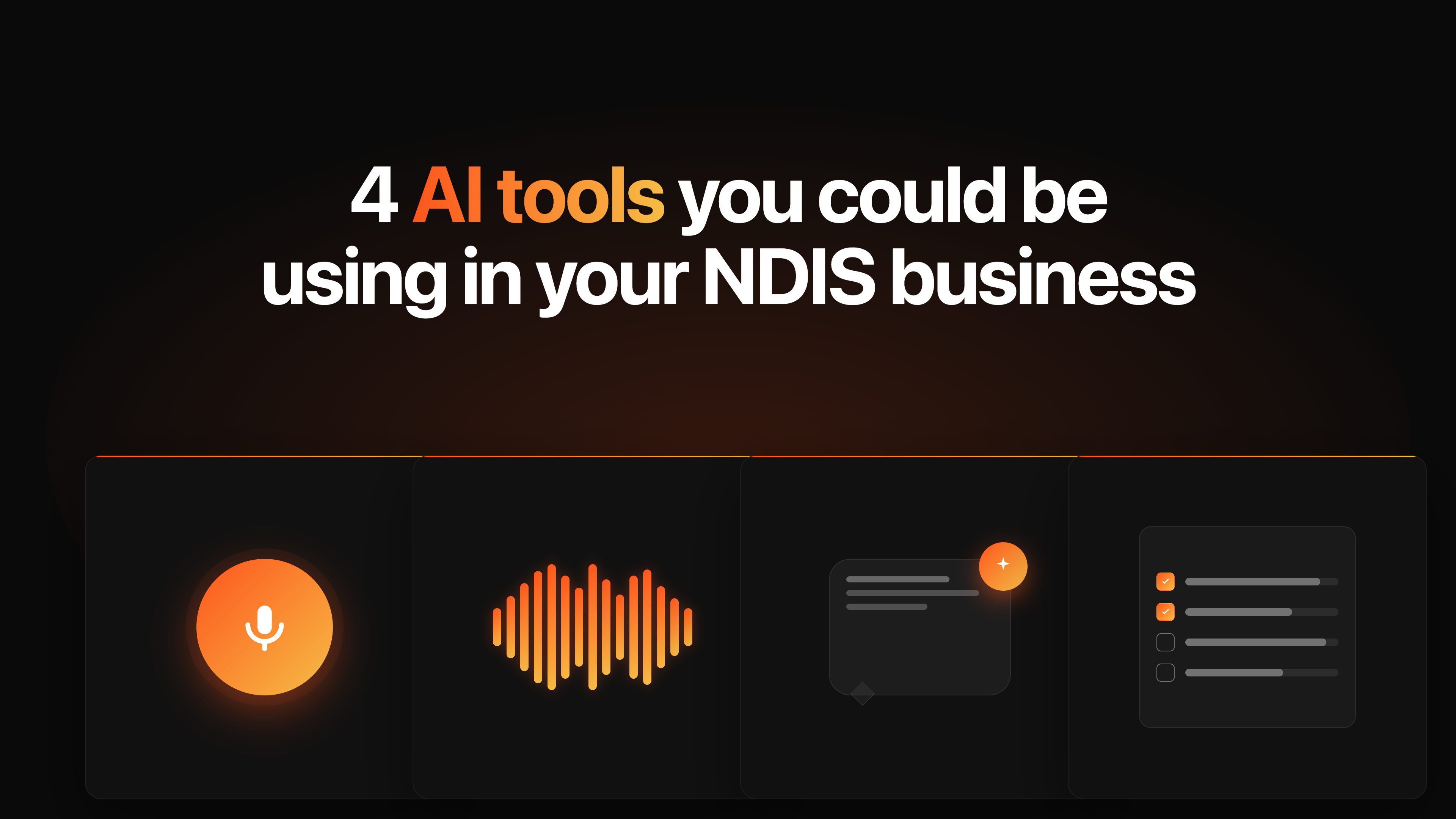 Four AI tools you could be using in your NDIS business